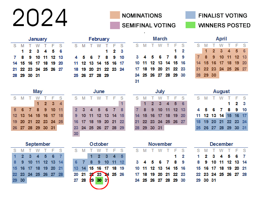 voting schedule 2024